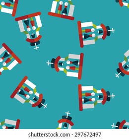 wedding ceremony in chruch flat icon,eps10 seamless pattern background
