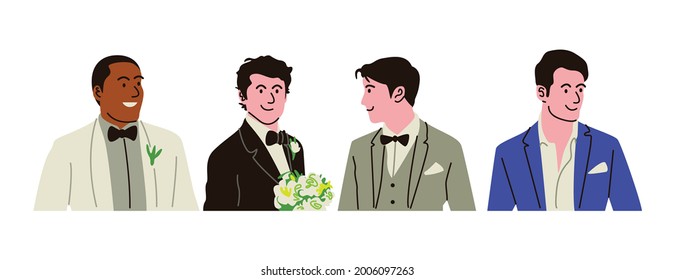 In a wedding ceremony, the groom will wear his best clothes