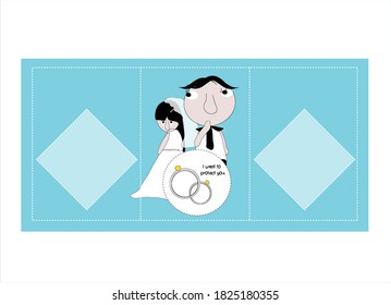ceremonia de boda de fondo azul