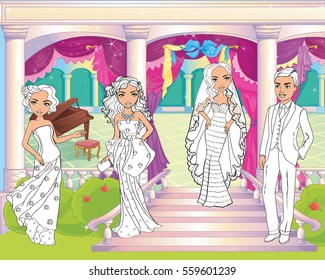 Wedding Ceremony Outside Palace