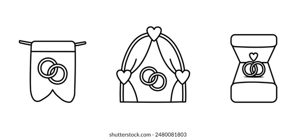 Wedding ceremony and wedding party sign