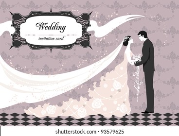 Wedding ceremony with space for text