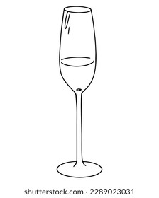 Wedding champagne glasses icon outline vector. Event service.