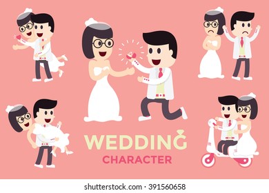 wedding character design 