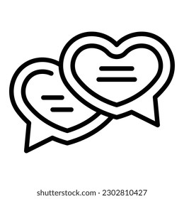 Wedding chat icon outline vector. Event service. Party buffet