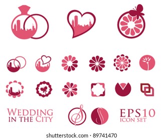 Wedding in the City - Icon Set