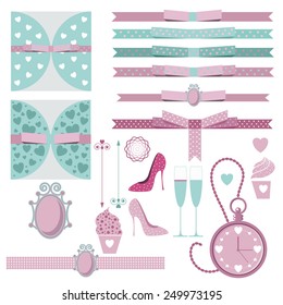 Wedding Collection objects symbolizing the love of man and woman.