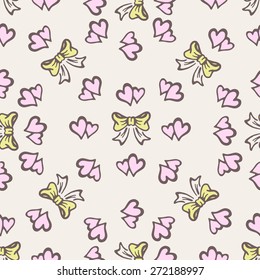Wedding collection. Seamless background. Vector illustration