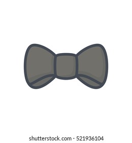 Wedding Colored Icon Filled Bow man