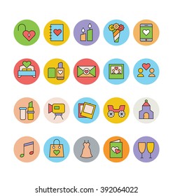 Wedding Colored Vector Icons 2