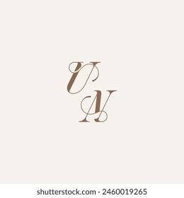 wedding concept design ideas UN initial monogram logo letter Luxury and Elegant