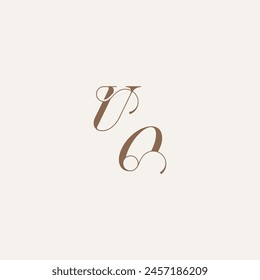 wedding concept design ideas UO initial monogram logo letter Luxury and Elegant