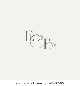 wedding concept monogram elegant and elegant logo TE organic hairline logotype letter