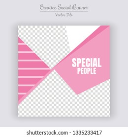 Wedding Concept Unique Editable modern Social Media banner Template. Anyone can use This Design Easily. Promotional web banner for social media. Elegant sale and discount promo - Vector.