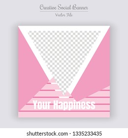 Wedding Concept Unique Editable modern Social Media banner Template. Anyone can use This Design Easily. Promotional web banner for social media. Elegant sale and discount promo - Vector.