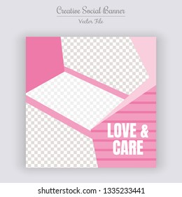 Wedding Concept Unique Editable modern Social Media banner Template. Anyone can use This Design Easily. Promotional web banner for social media. Elegant sale and discount promo - Vector.