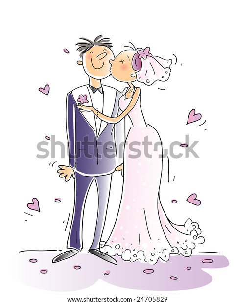 Download Wedding Congratulations Card Vector Illustration Happy ...