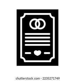 Plantilla de logotipo de ilustración de vector de icono de boda aislada en fondo blanco