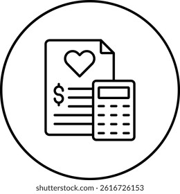 Wedding Cost vector icon. Can be used for printing, mobile and web applications.