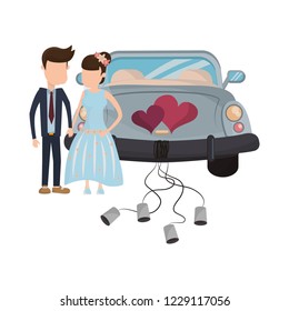 wedding couple cartoon