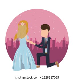 wedding couple cartoon