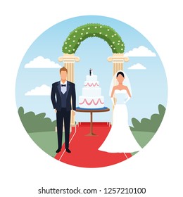 wedding couple cartoon