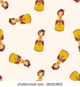 wedding couple , cartoon seamless pattern background