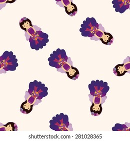 wedding couple , cartoon seamless pattern background