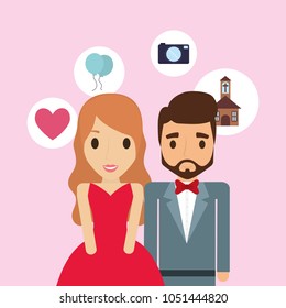 Wedding couple design