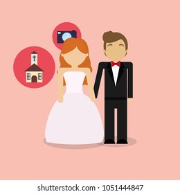 Wedding couple design