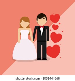 Wedding couple design