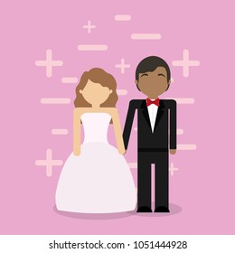 Wedding couple design