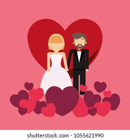 Wedding couple design