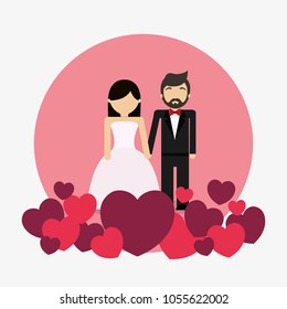 Wedding couple design