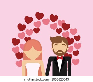 Wedding couple design