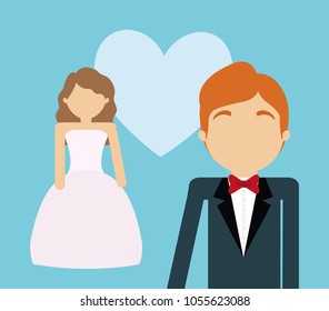 Wedding couple design