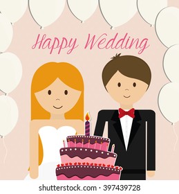 Wedding couple design