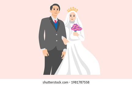 Wedding couple for engagement or marriage