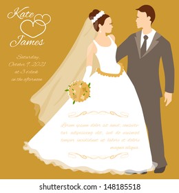 Wedding couple, eps10