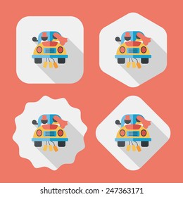 wedding couple flat icon with long shadow,eps10