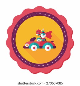 wedding couple flat icon with long shadow,eps10