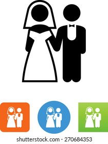 Wedding couple icon