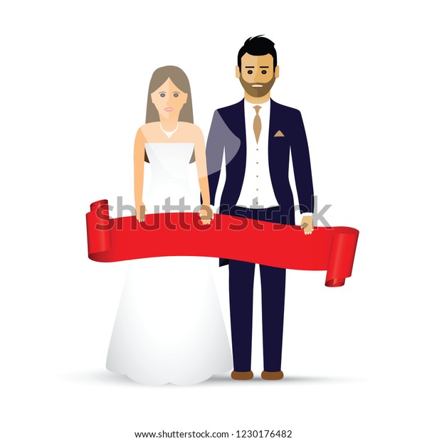 Wedding Couple Icon Stock Vector Royalty Free 1230176482 Shutterstock