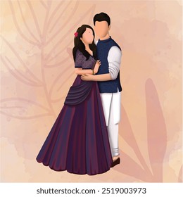 wedding couple illustration, wedding couple, bride and groom, for wedding, illustration, men, women, colorful couples, colorful illustration