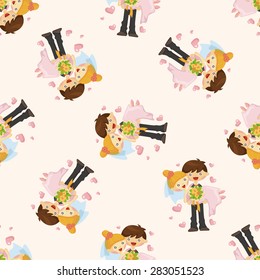 wedding couple ,seamless pattern
