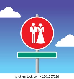 WEDDING COUPLE SIGN