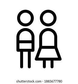 Wedding couple stand, dance and celebrate together.style vector illustration isolated on white background.