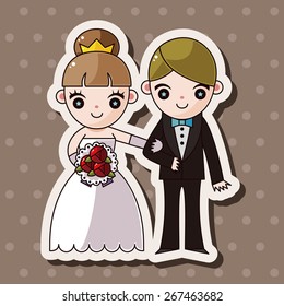 wedding couple theme elements vector,eps