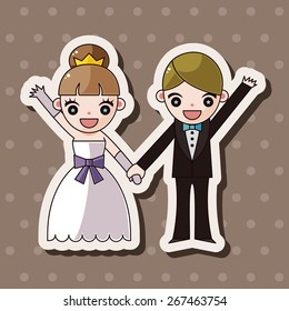 wedding couple theme elements vector,eps