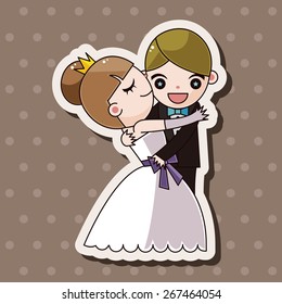 wedding couple theme elements vector,eps